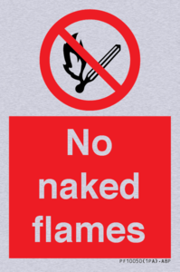 No naked flames